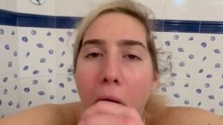 Livvalittle’s Sensual Bathroom Blowjob Leaked Video